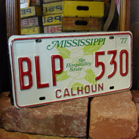 USEDナンバープレート（MISSISSIPPI）