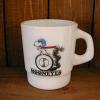 MILKY GLASS MUG（SNOOPY/FLYING ACE）